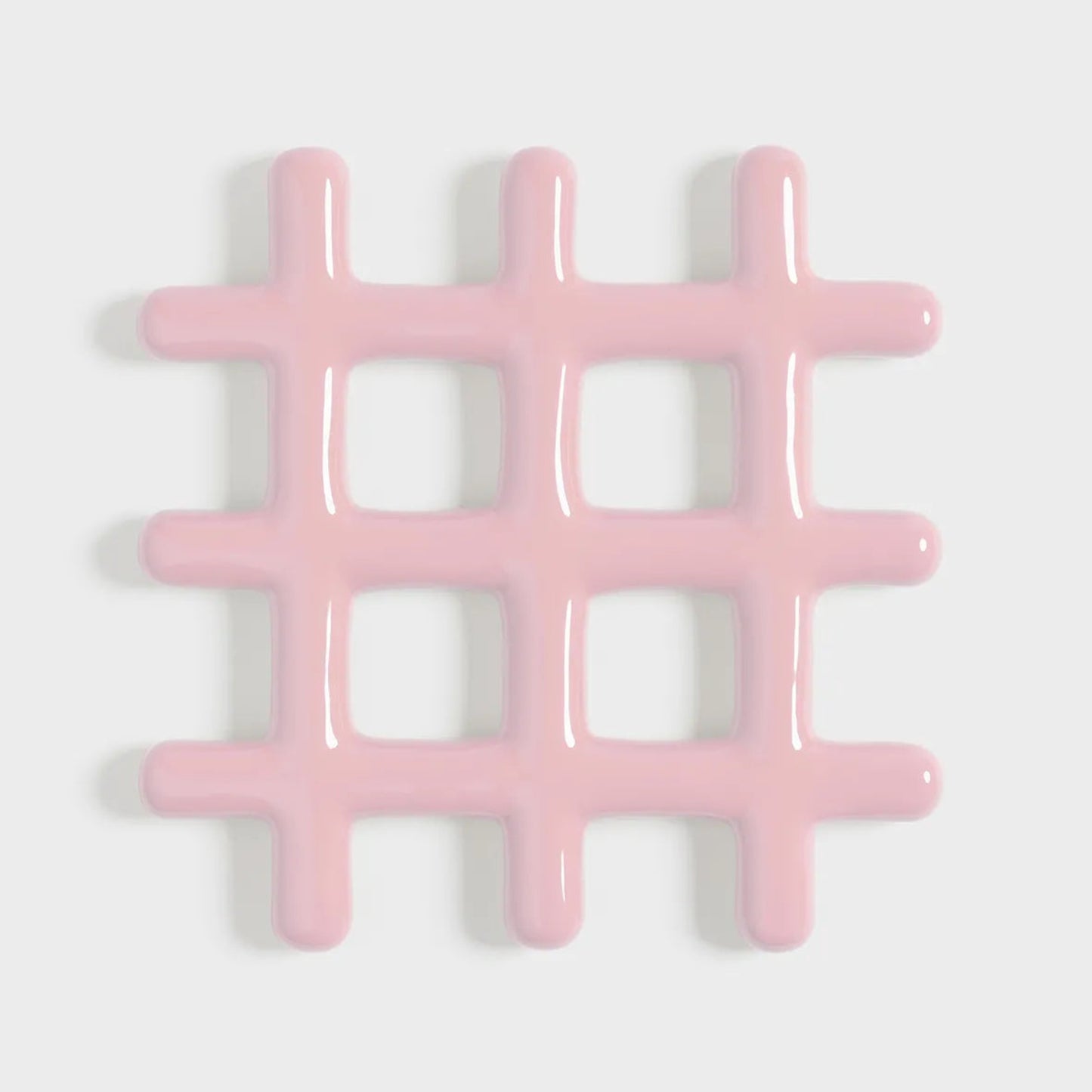 Dessous de plat - grille - rose - &Klevering