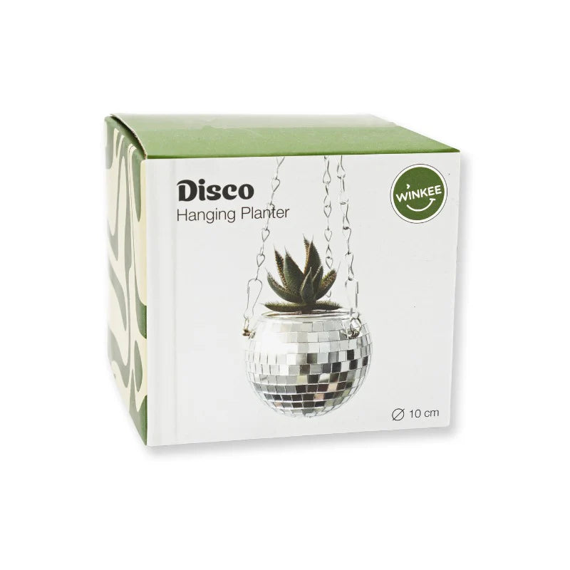 Pot de fleurs boule à facettes - 10 cm - Winkee