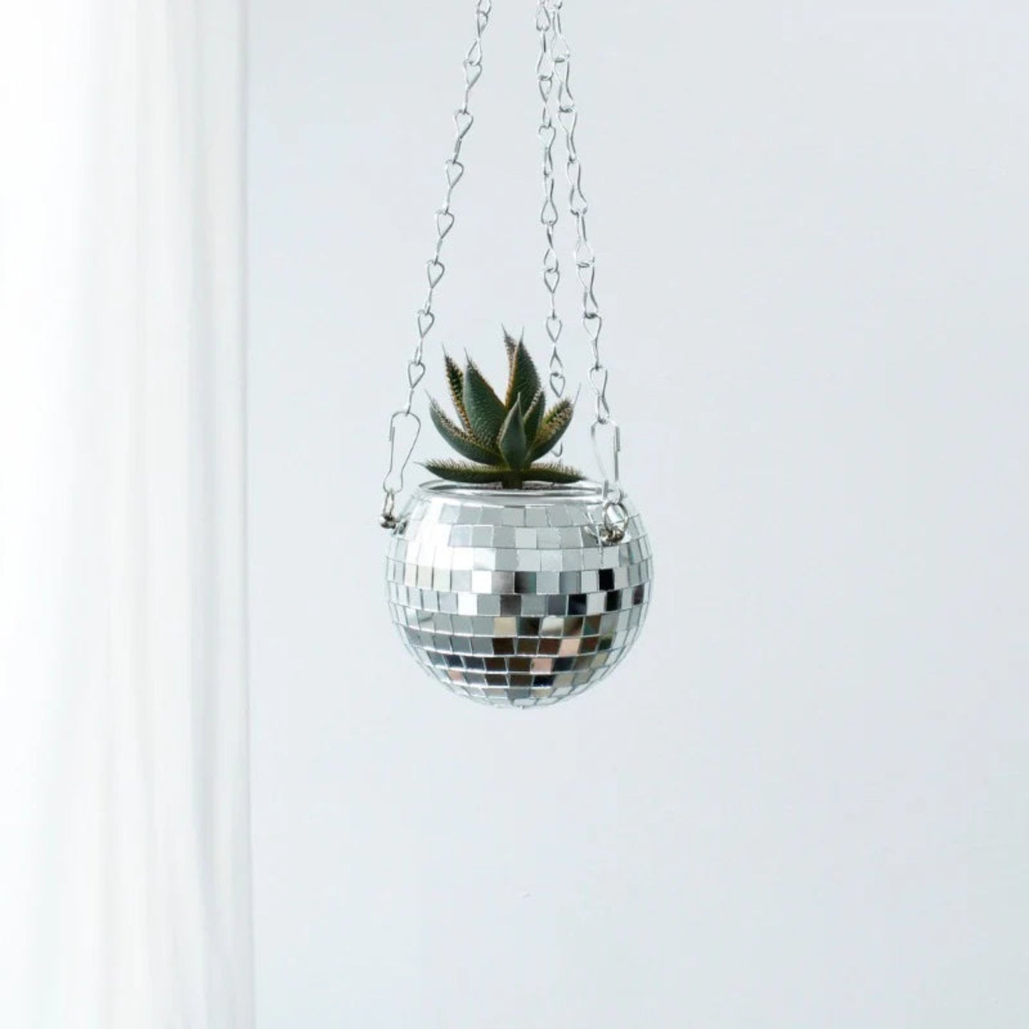 Pot de fleurs boule à facettes - 10 cm - Winkee