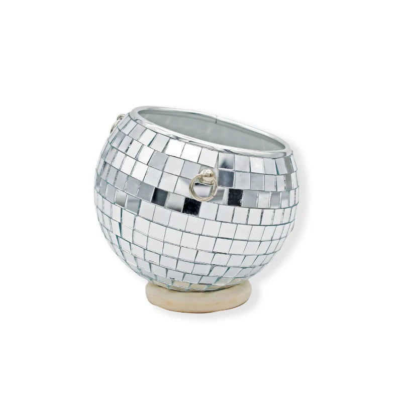 Pot de fleurs boule à facettes - 10 cm - Winkee