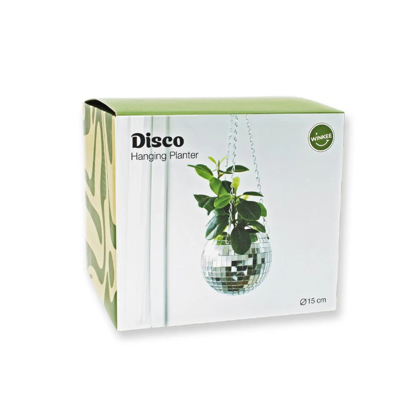 Pot de fleurs boule à facettes - 15 cm - Winkee