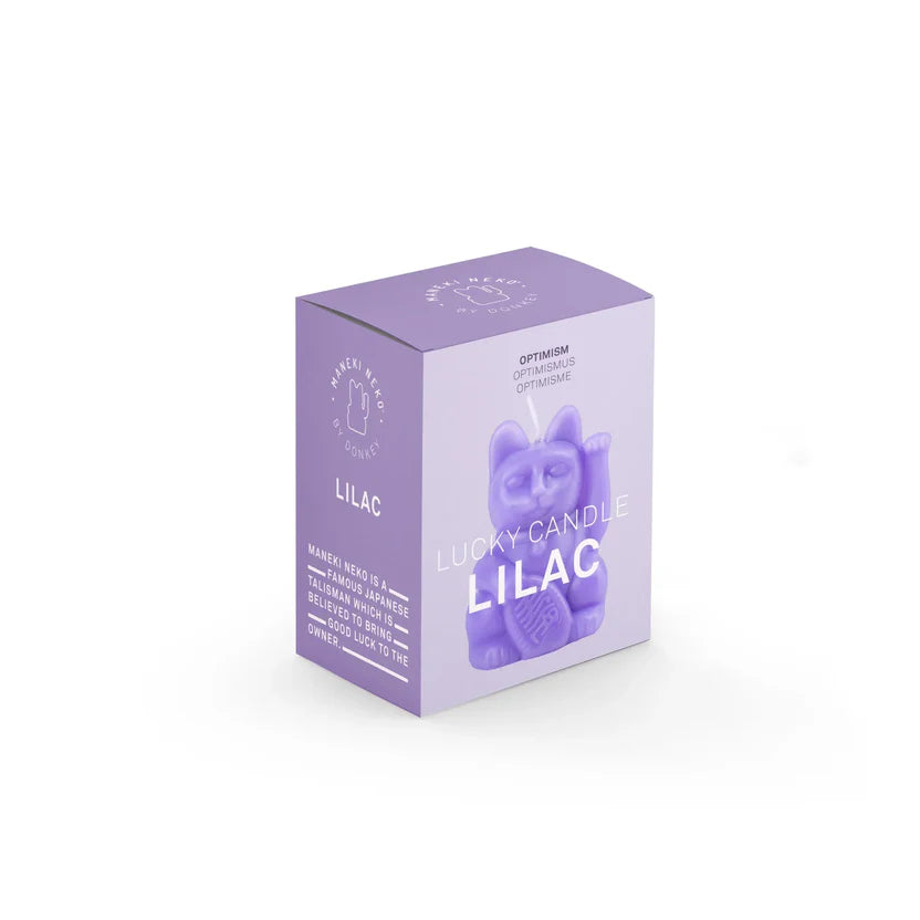 Bougie - Chat Chanceux - Lilas - Donkey