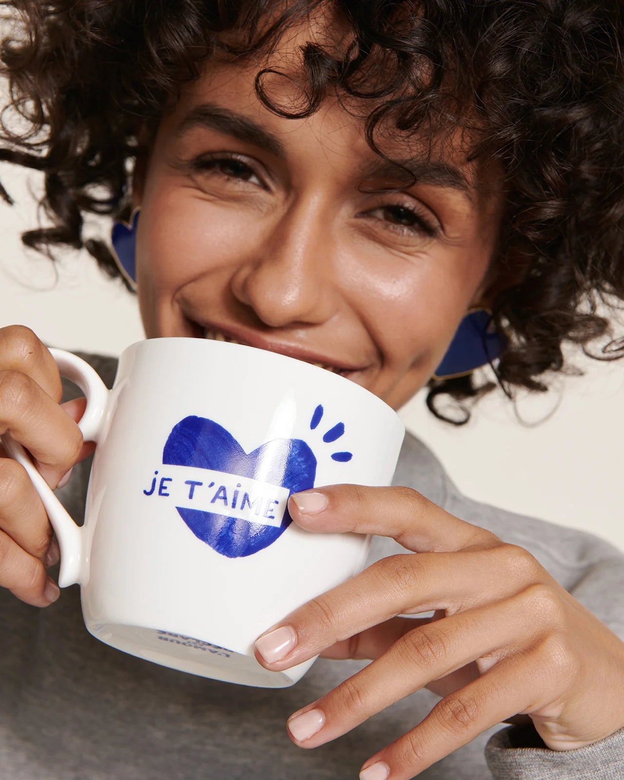 Le mug - Coeur - Je t'aime - bleu - émoi émoi