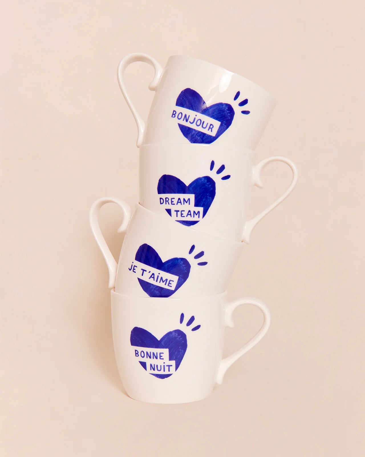 Le mug - Coeur - Je t'aime - bleu - émoi émoi