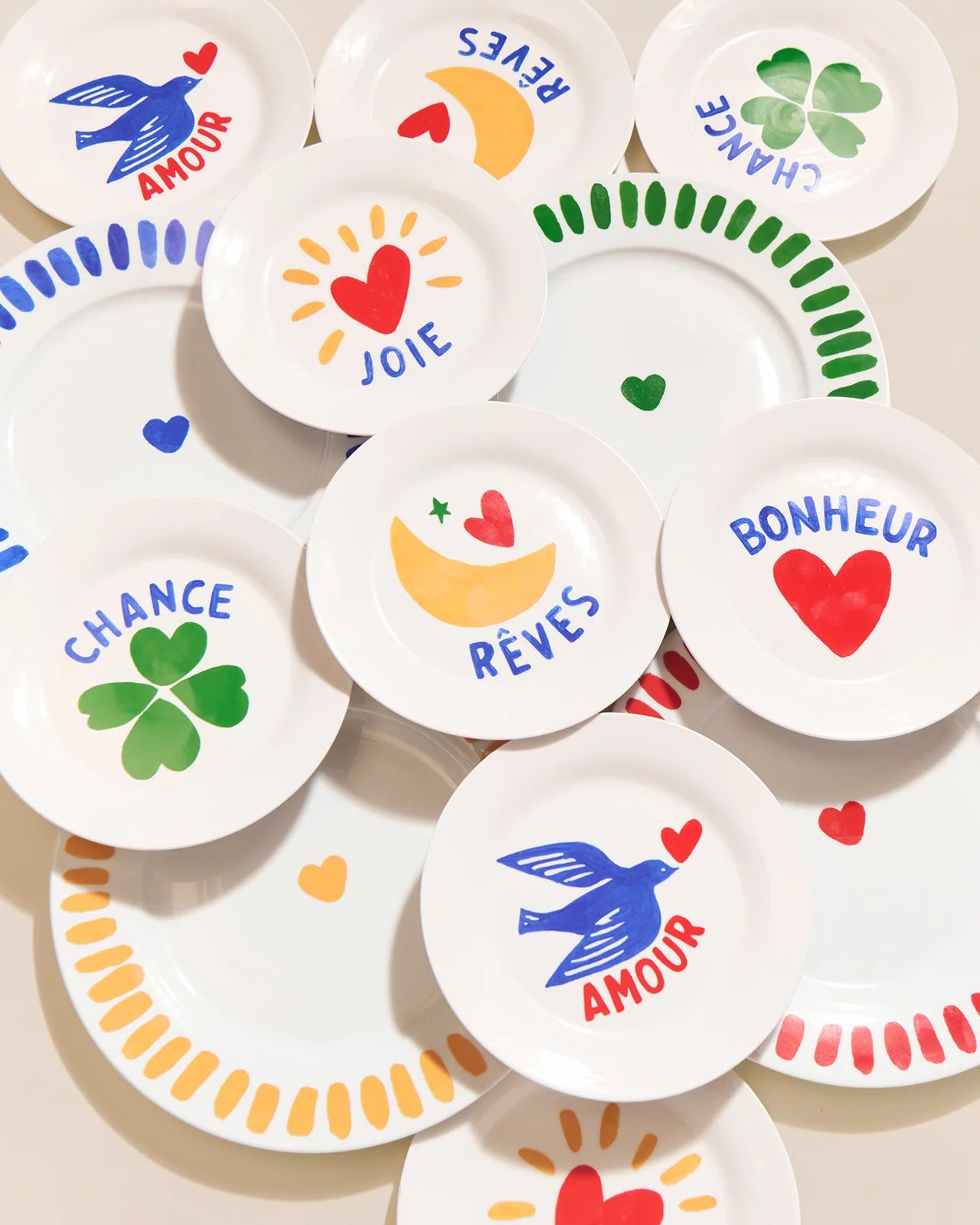 L'assiette - Amour en porcelaine - Émoi Émoi