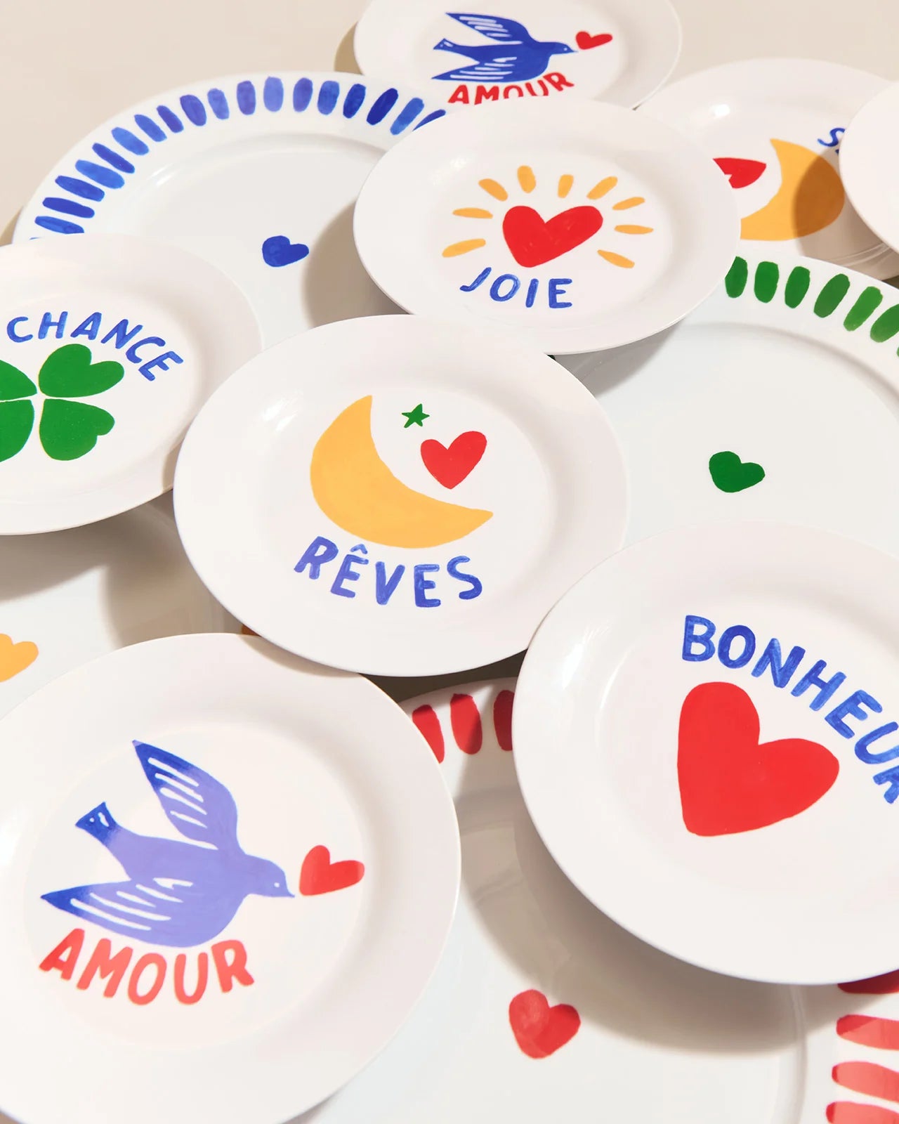L'assiette - Amour en porcelaine - Émoi Émoi