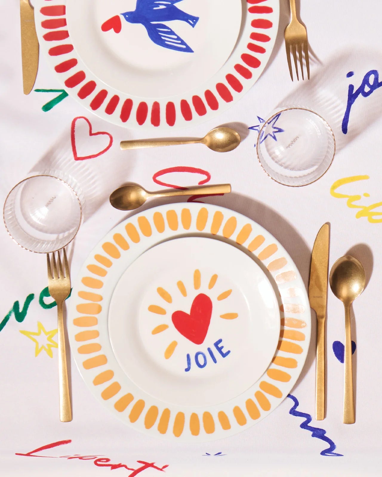 Assiette - Joie en porcelaine - Émoi Émoi