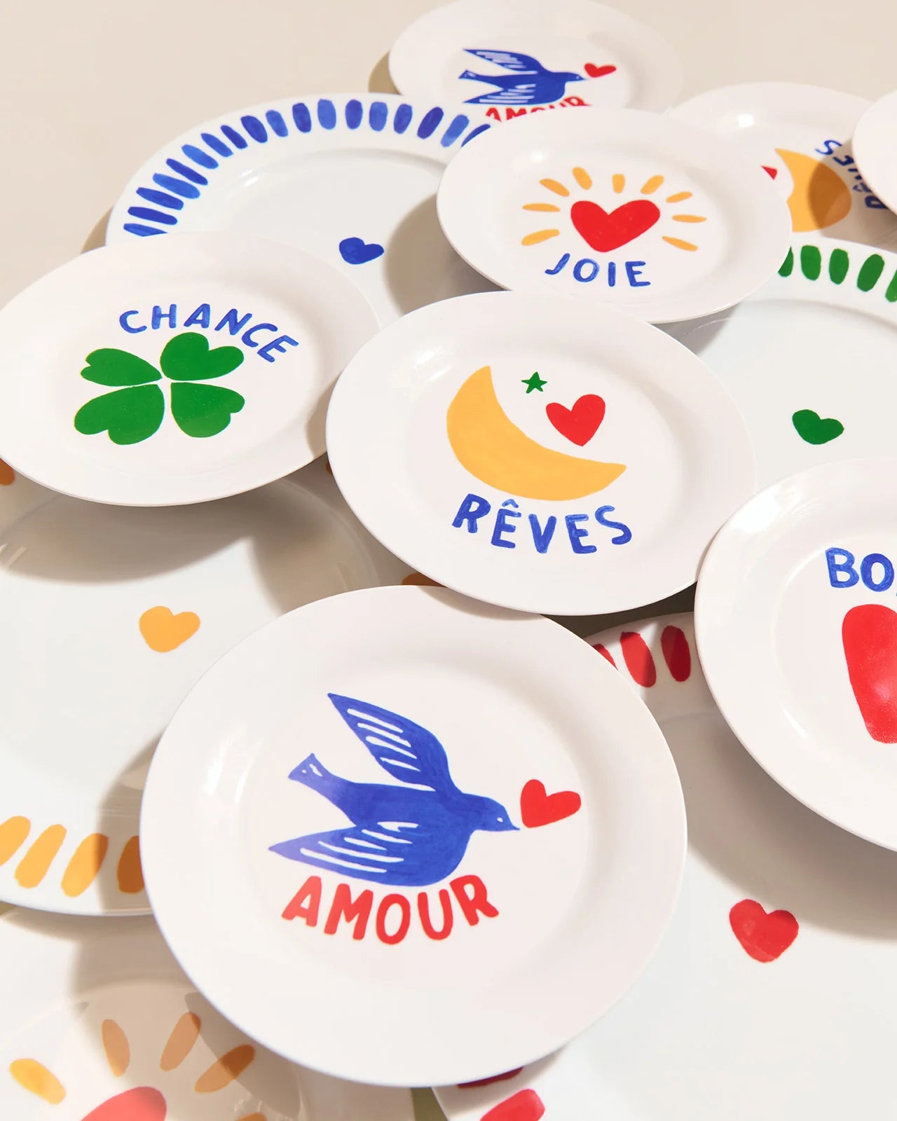 L'assiette - Amour en porcelaine - Émoi Émoi