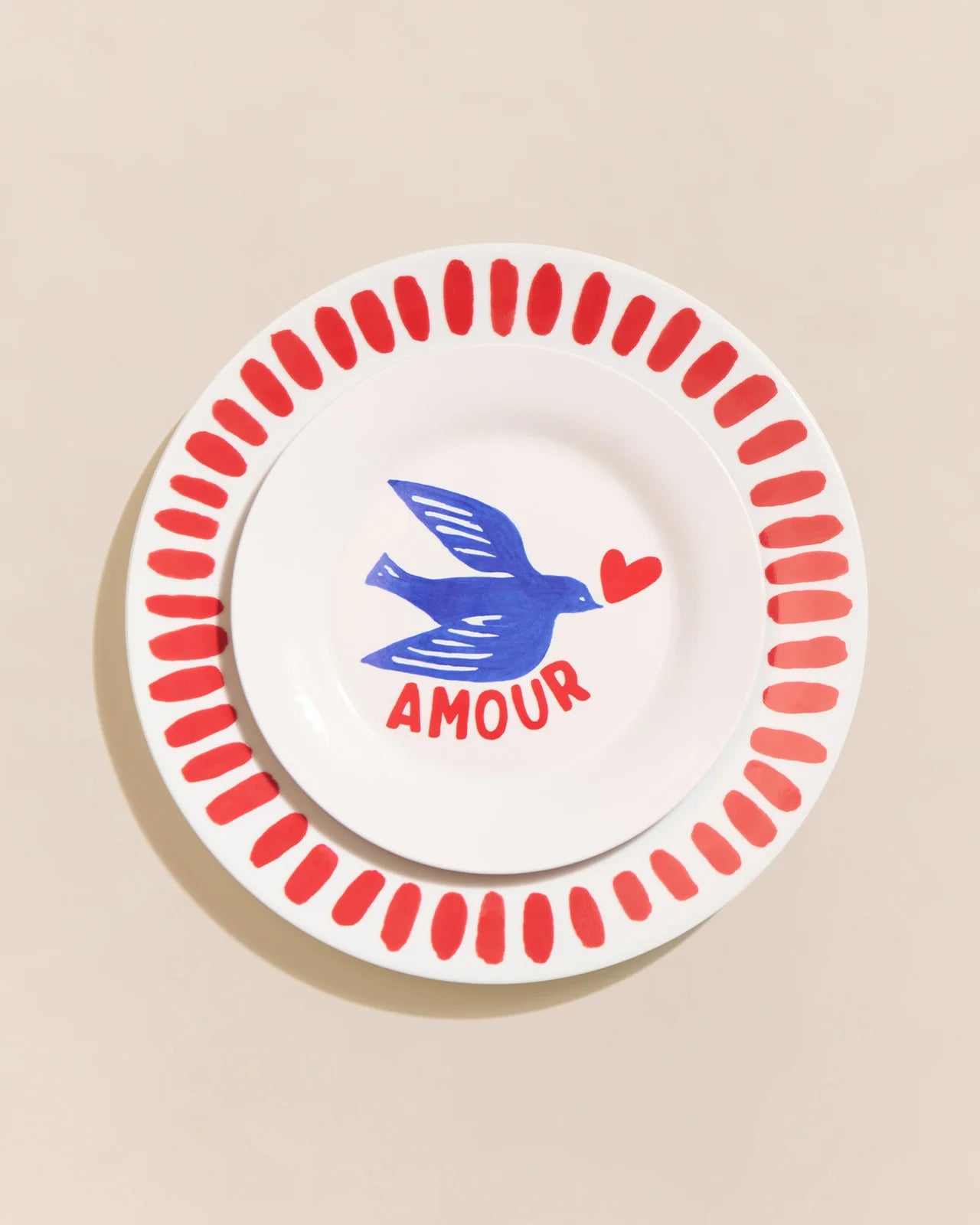 L'assiette - Amour en porcelaine - Émoi Émoi