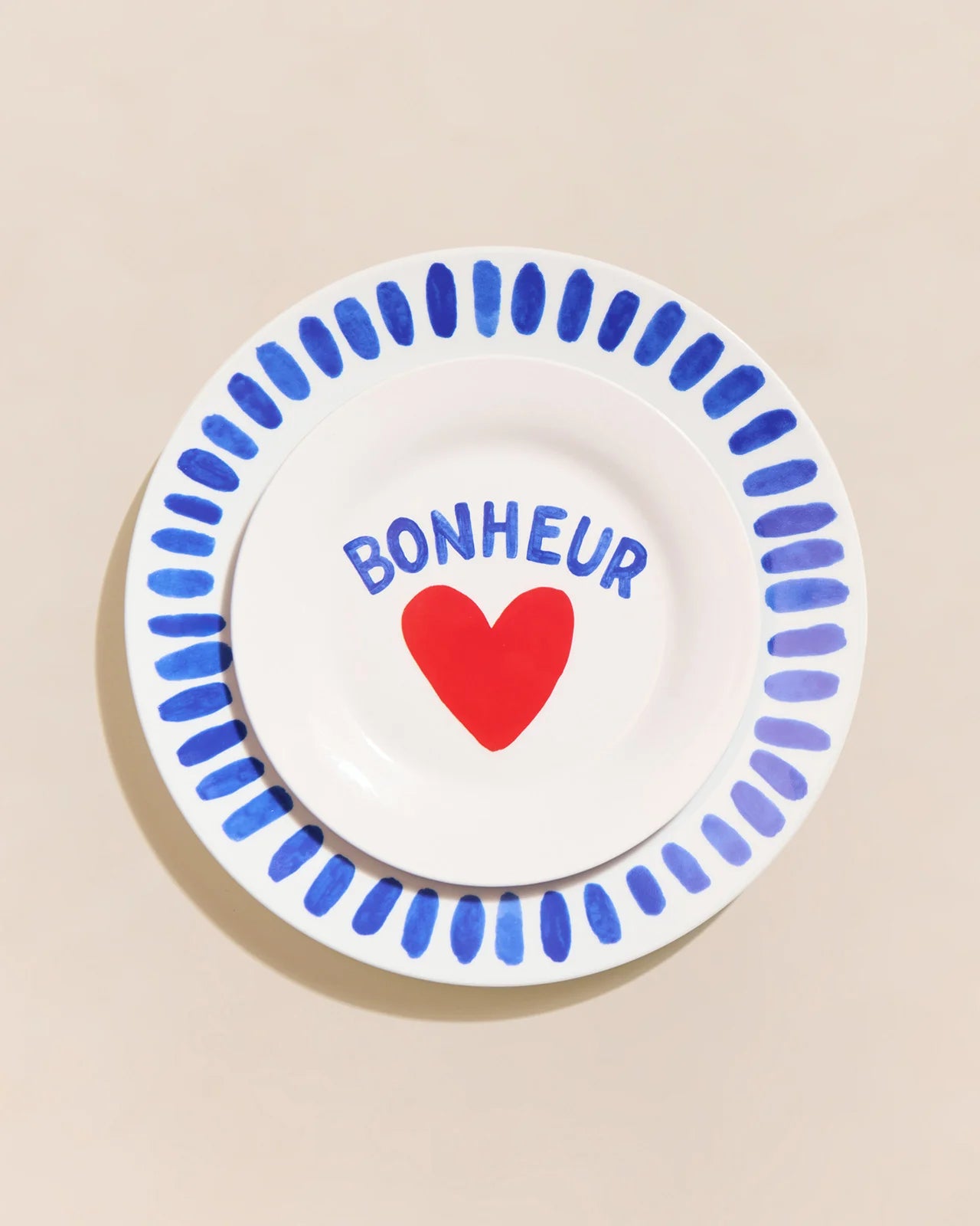 Assiette - Bonheur en porcelaine - Émoi Émoi