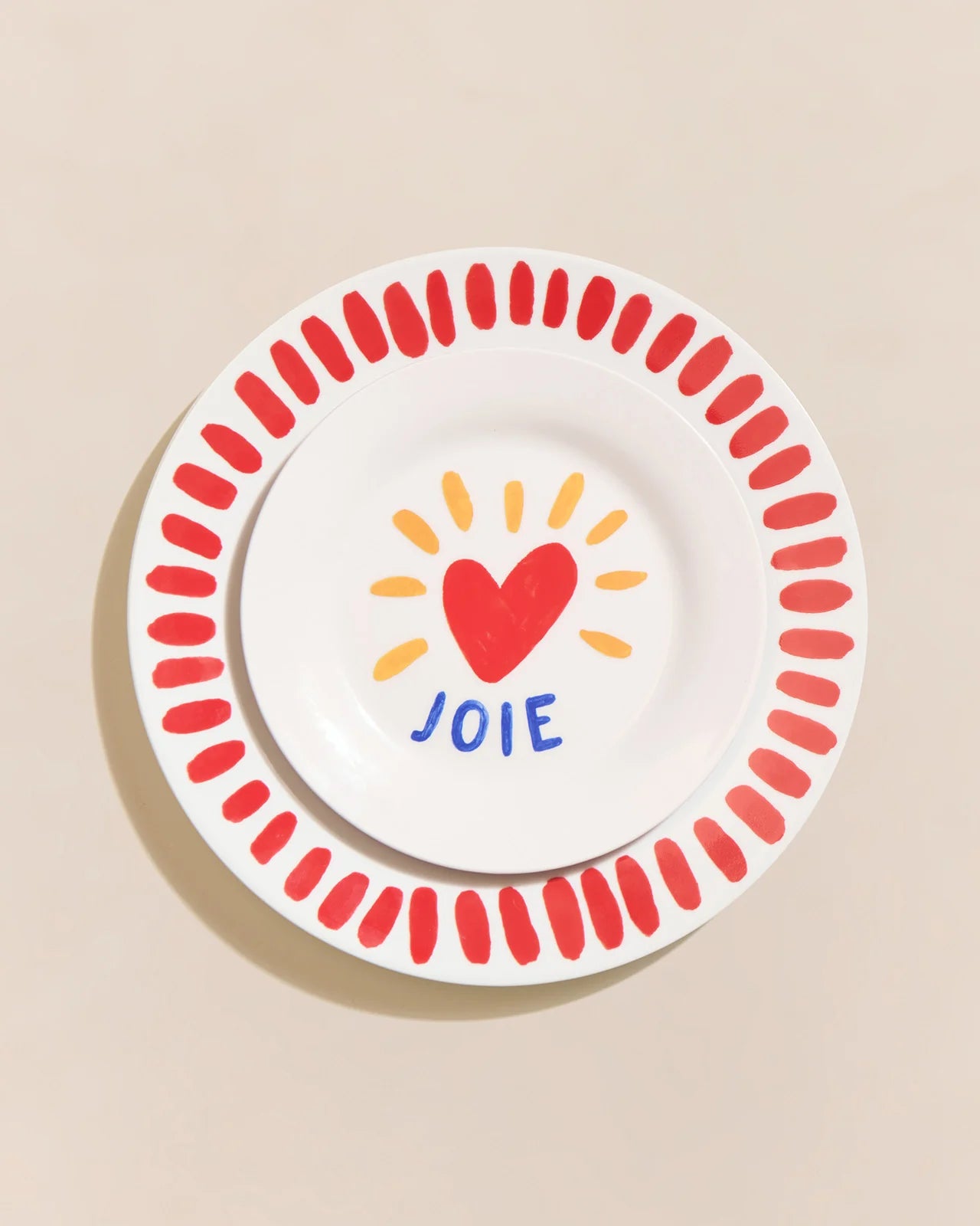 Assiette - Joie en porcelaine - Émoi Émoi