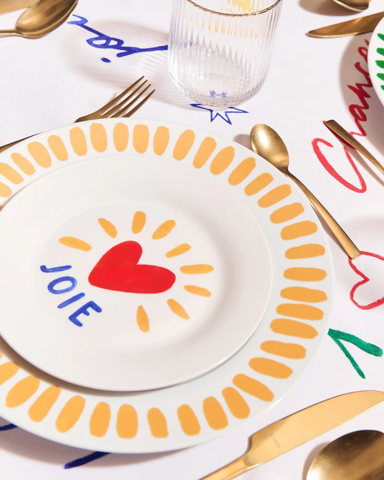 Assiette - Joie en porcelaine - Émoi Émoi