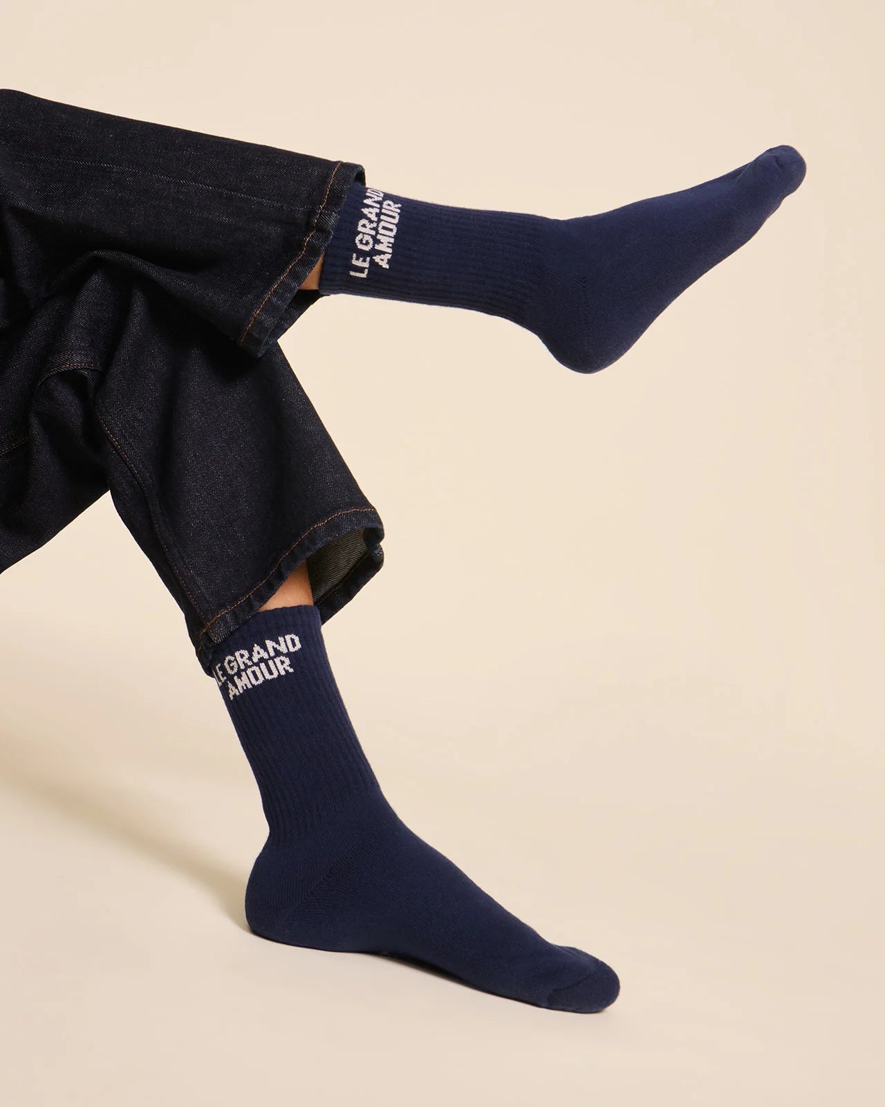 Chaussettes - Le grand amour - bleu nuit - Émoi Émoi