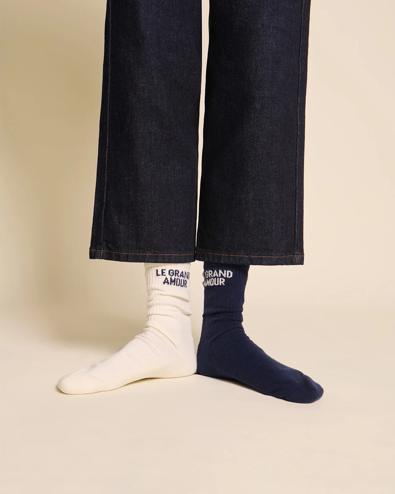 Chaussettes - Le grand amour - crème - Émoi Émoi
