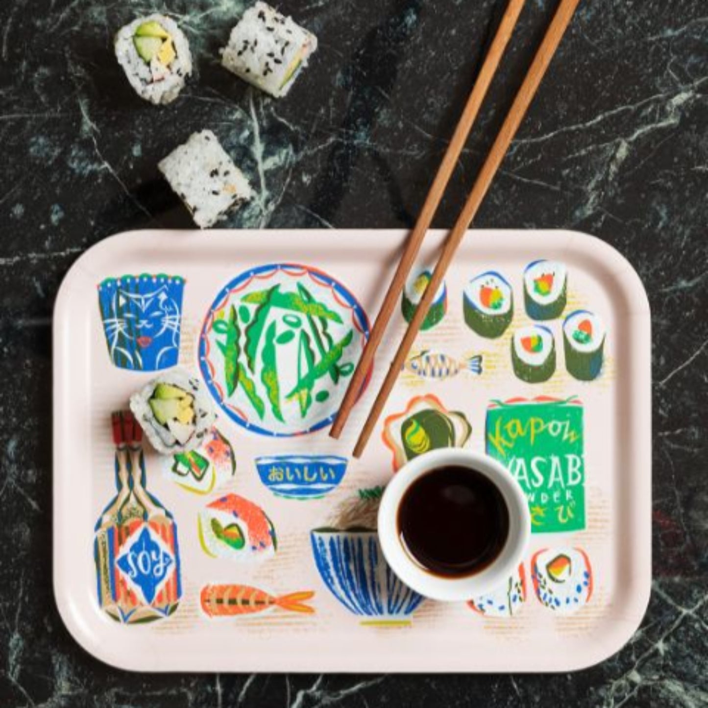 Plateau - Sushi - 27x20cm - Jamida