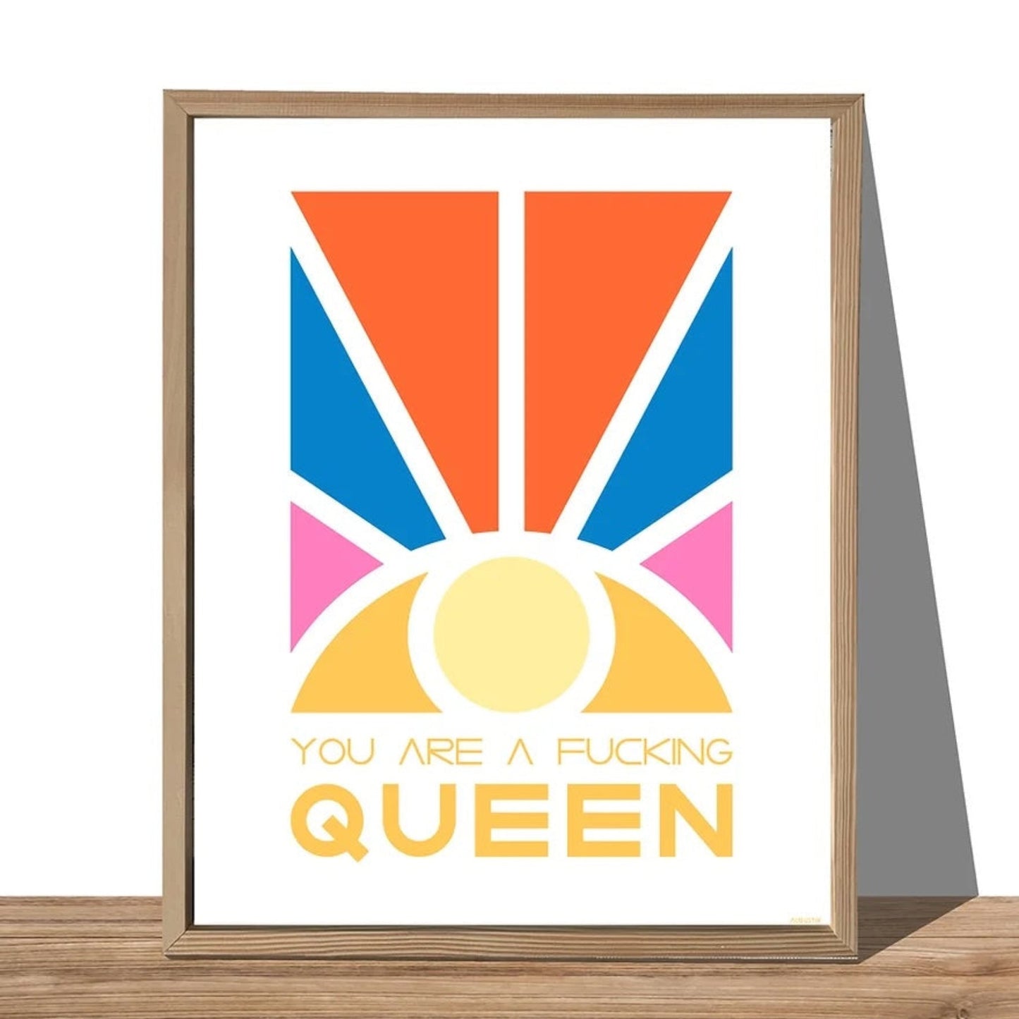 Affiche - You are a fucking queen - Augustin art