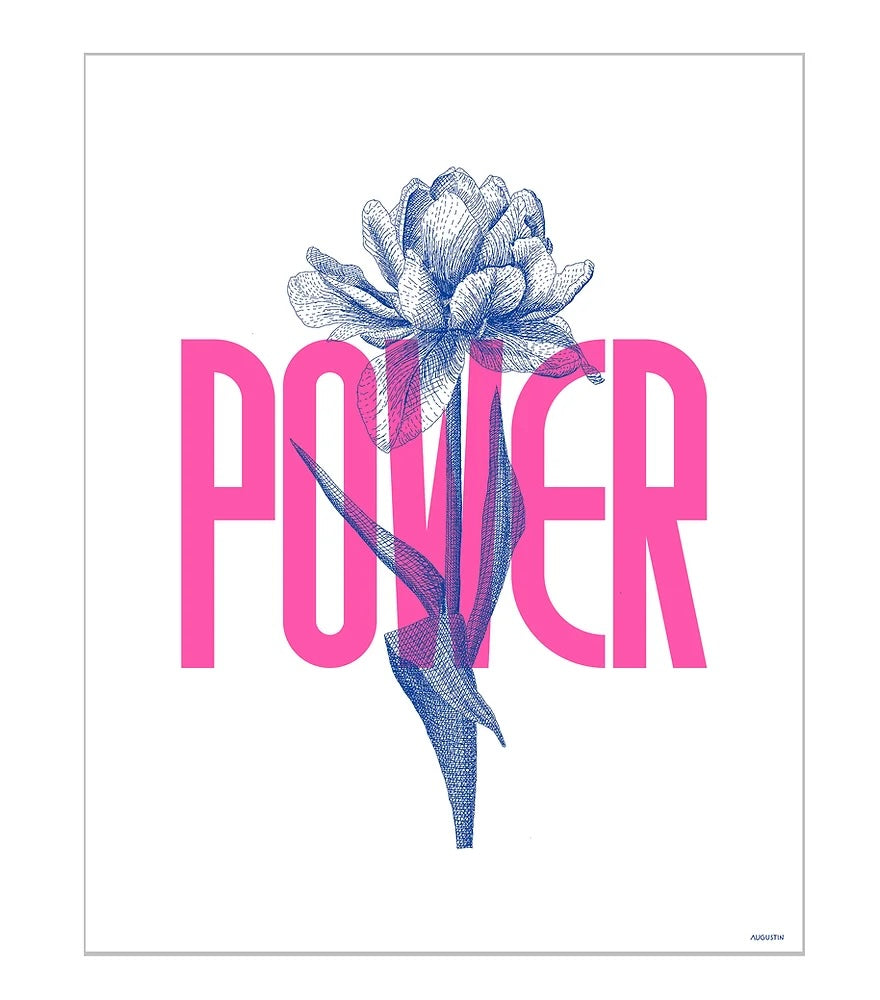 Affiche - Flower power - Augustin art