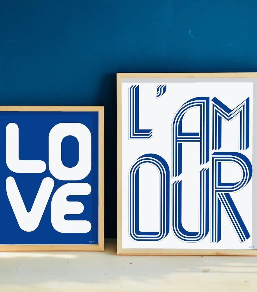 Affiche - Love - Augustin art