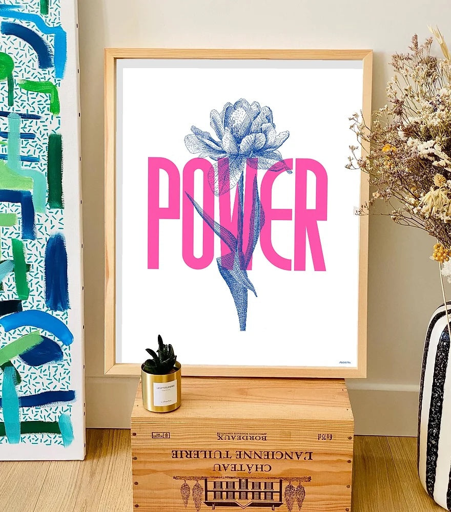 Affiche - Flower power - Augustin art