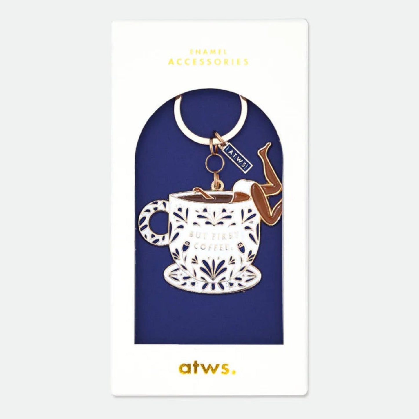 Porte-clés - But first coffee - All the ways to say