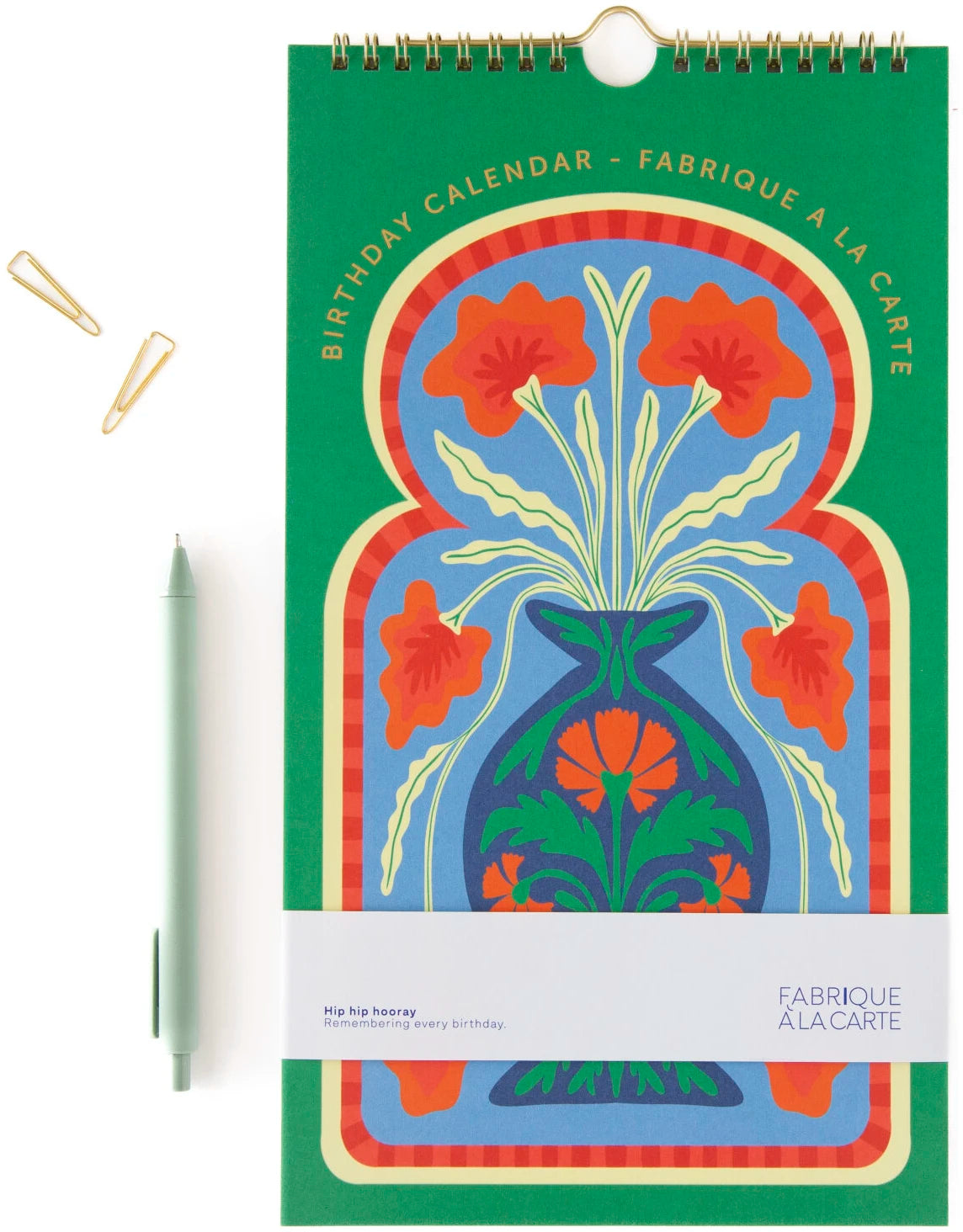 Calendrier d'anniversaires – Vase à fleurs - A-Journal Collection