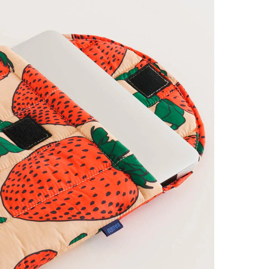 Housse d'ordinateur portable 16" - Fraise - Baggu