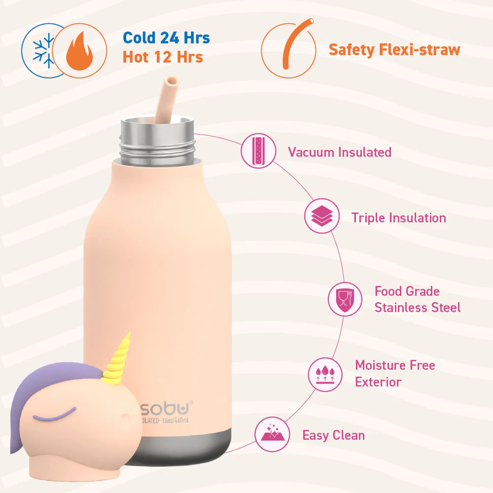 Gourde - Licorne Bestie - 460 ml - ASOBU