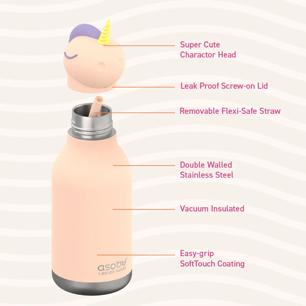 Gourde - Licorne Bestie - 460 ml - ASOBU