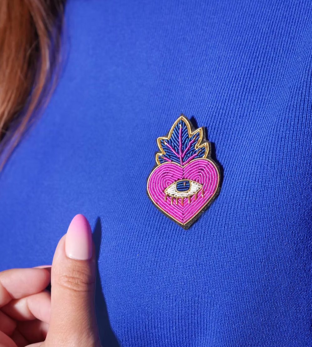 Broche - Ex-Voto - Rose - Malicieuse