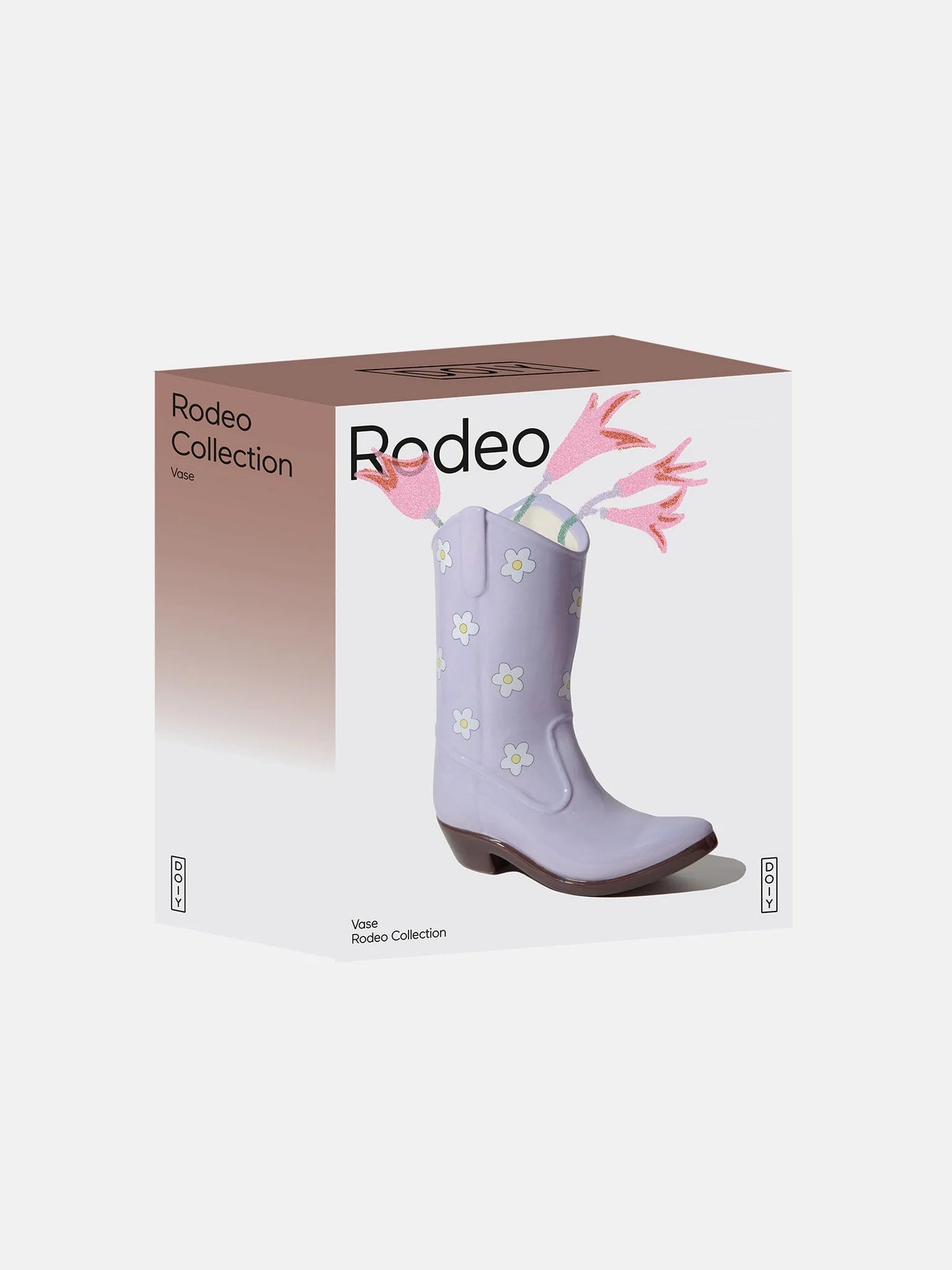Vase - Rodeo Cowboy Boot - Lilac - DOIY
