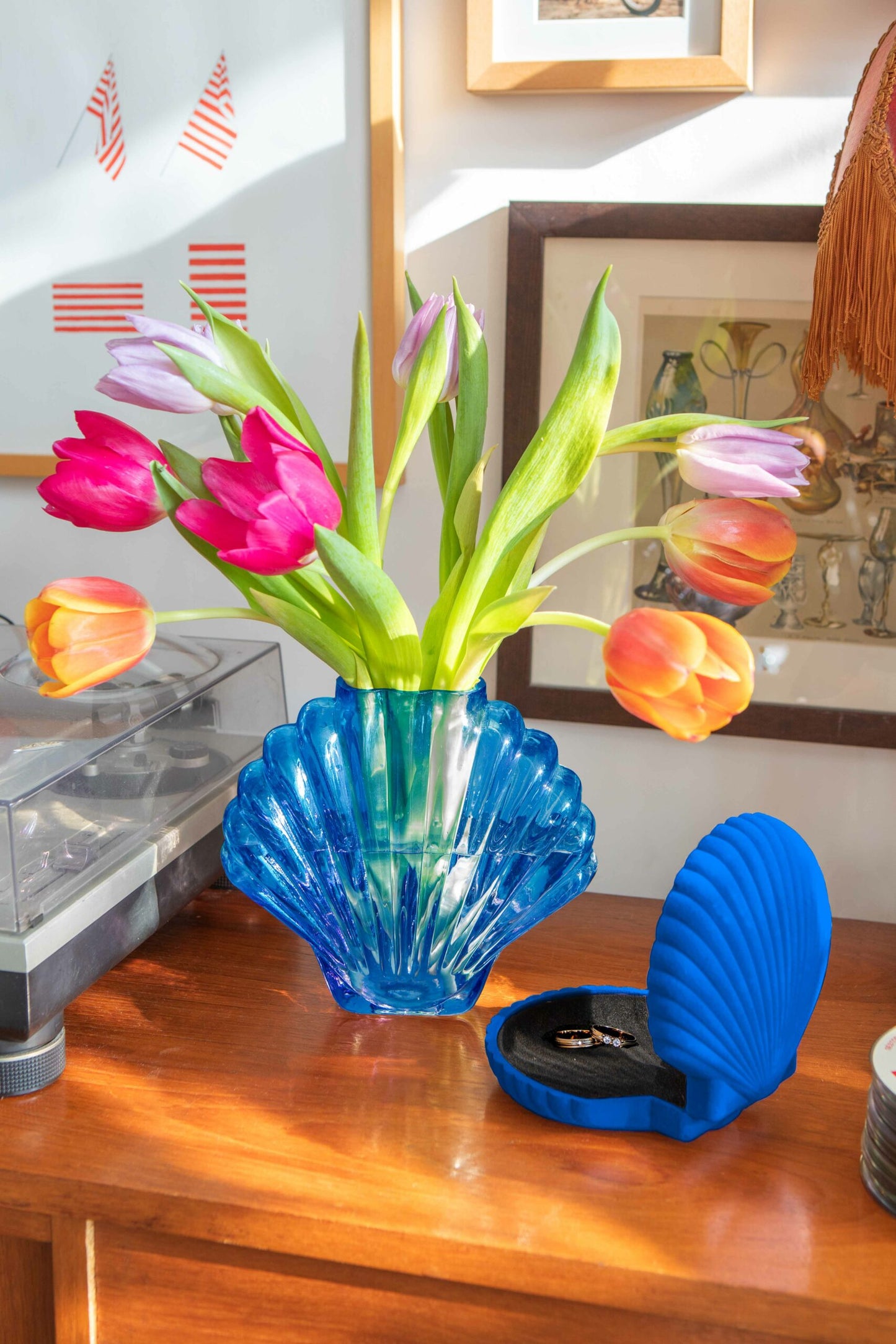 Vase - Coquillage bleu - DOIY