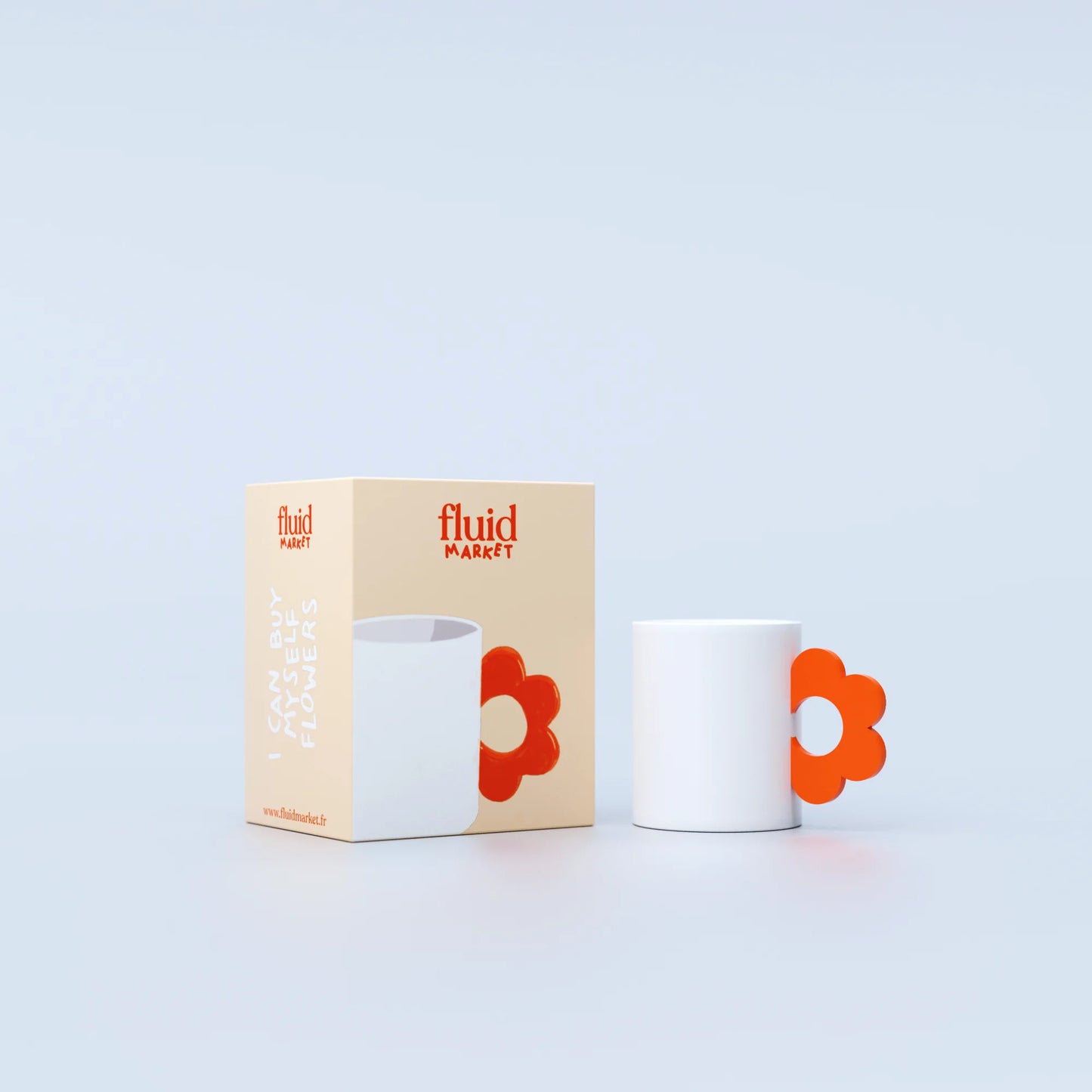 Mug - Flower orange - Fluid Market