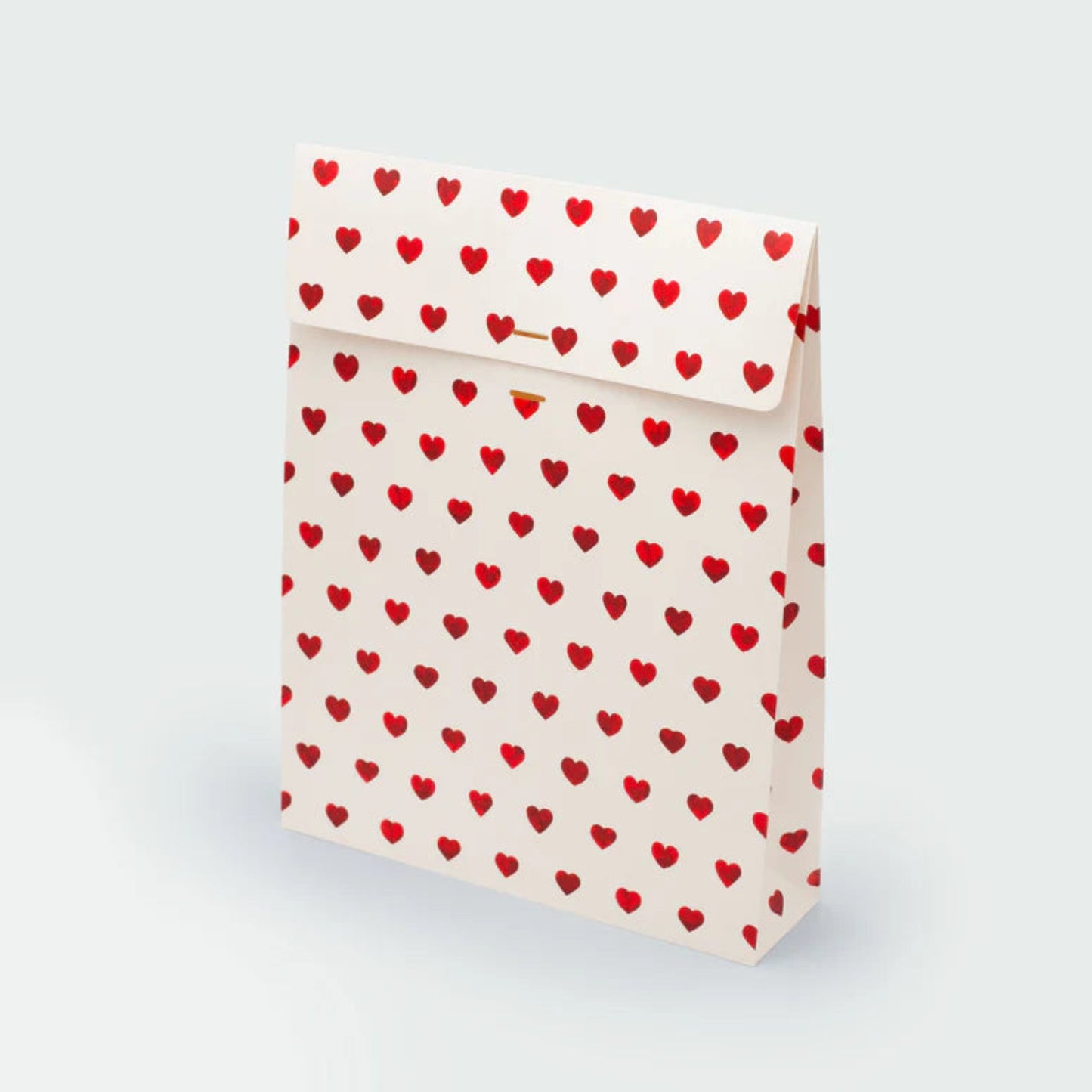 Pochette cadeau - Red hearts - grand format