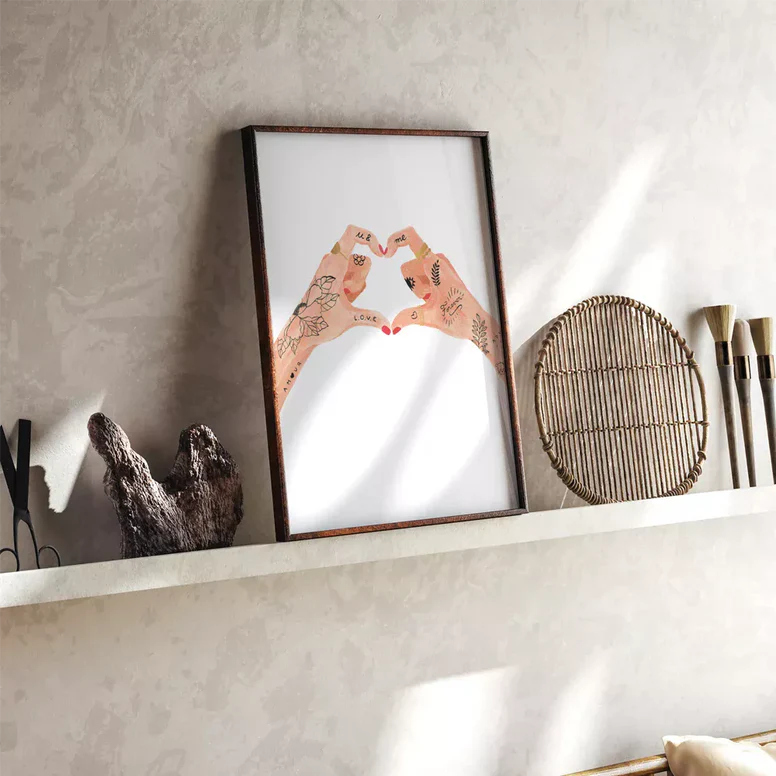 Affiche - Hands of love - All the ways to say