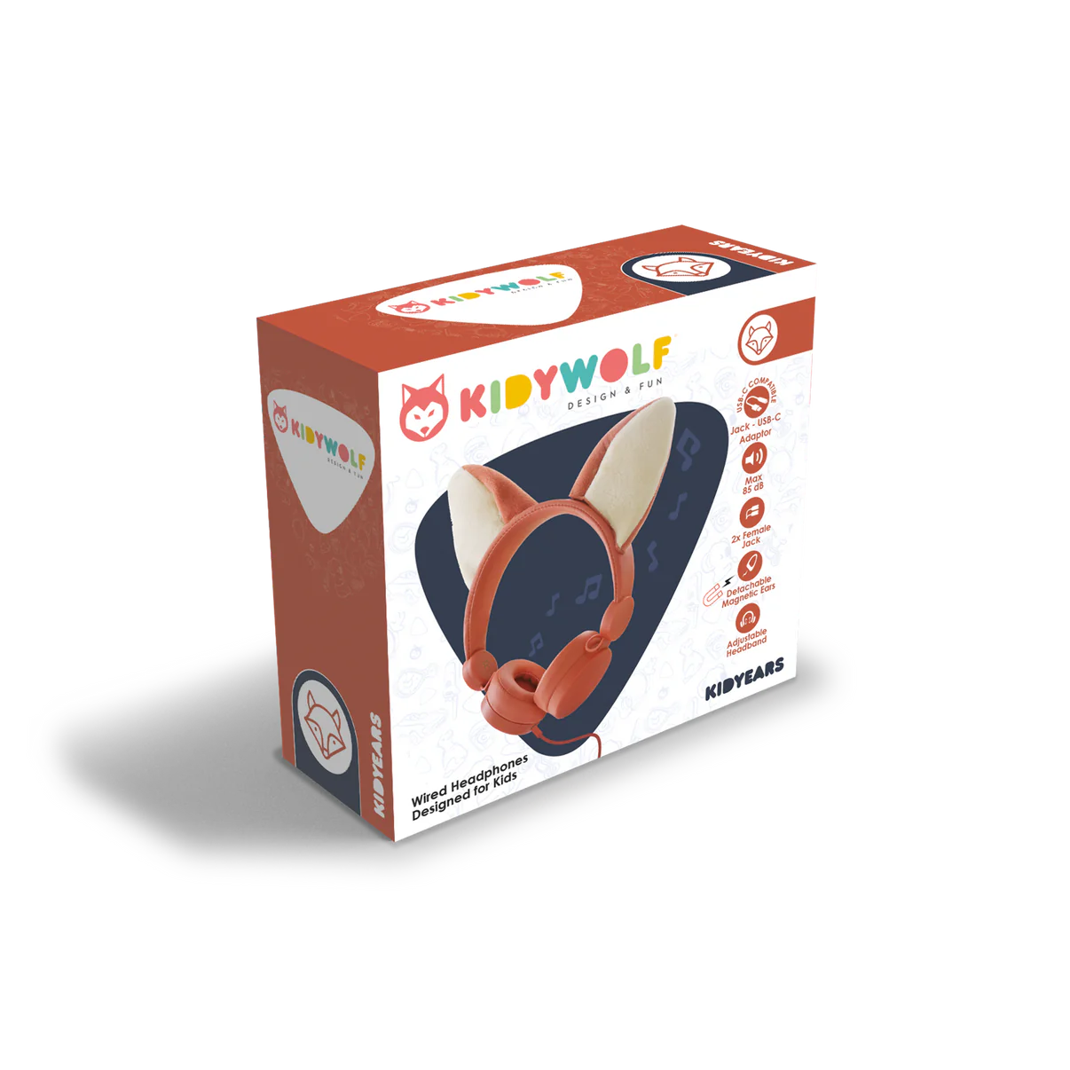Casque audio - renard - Kidywolf