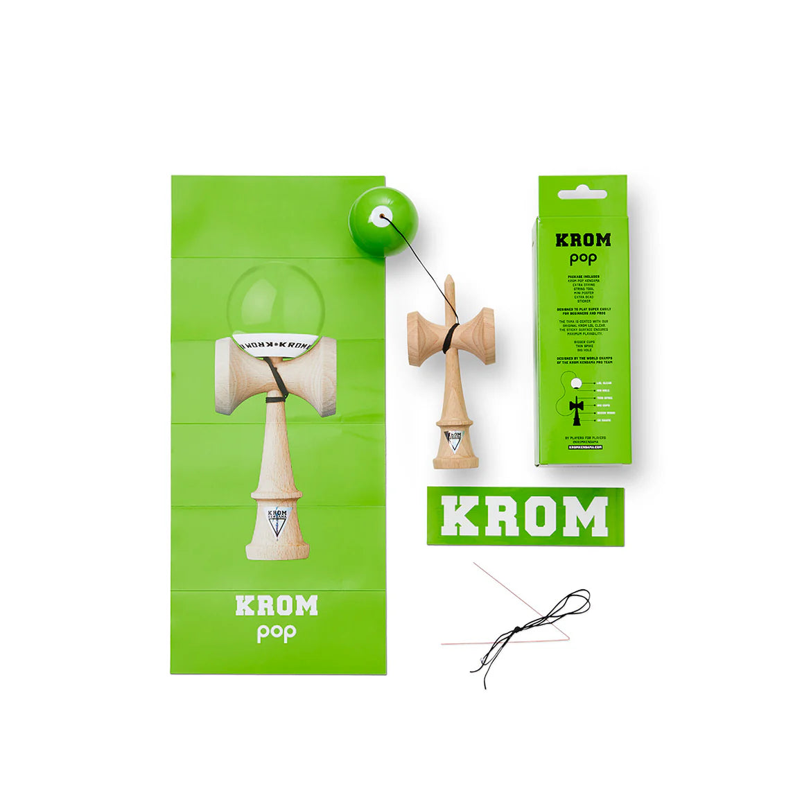 Kendama Pop - Vert clair - Krom