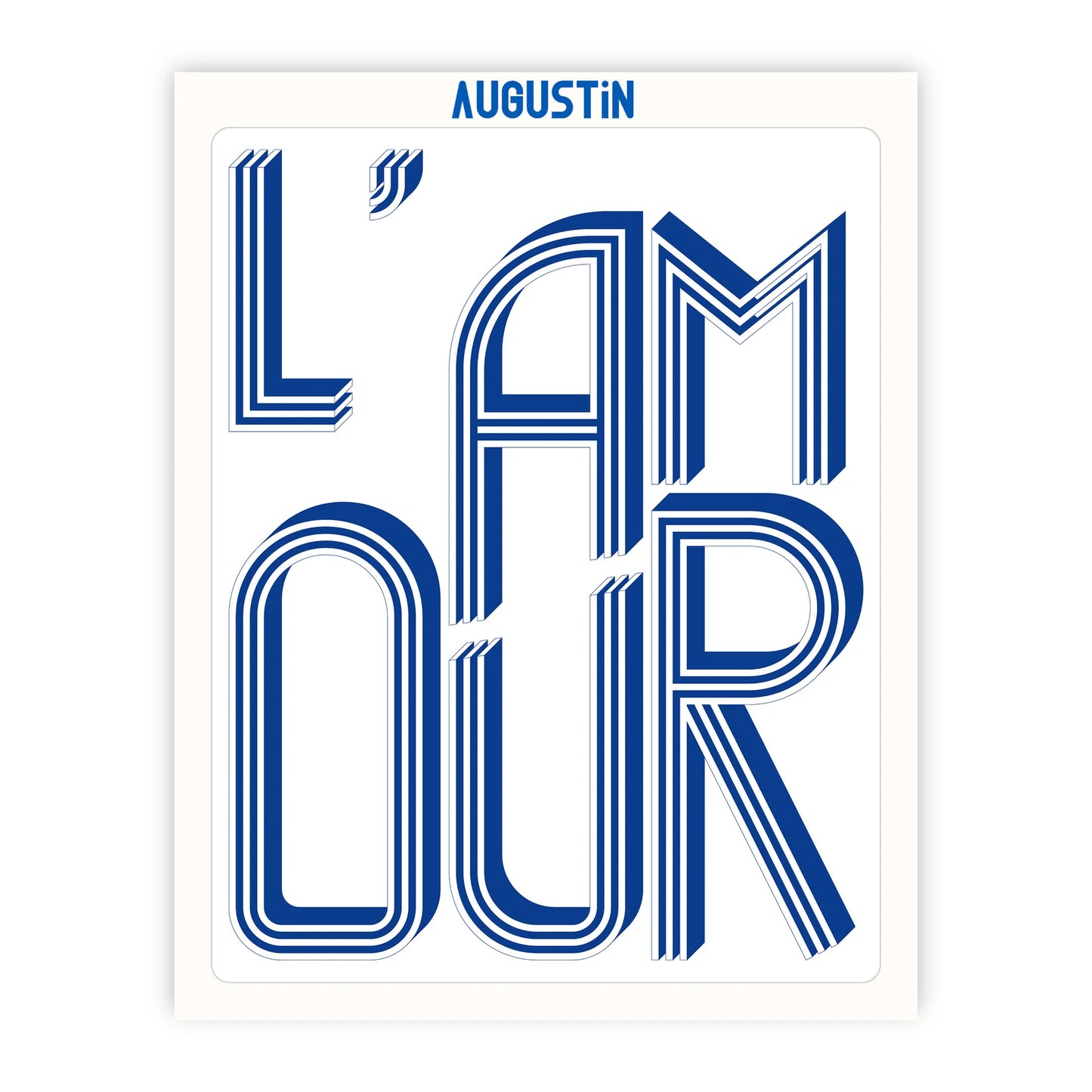 Affiche - S - L'amour bleu - Augustin