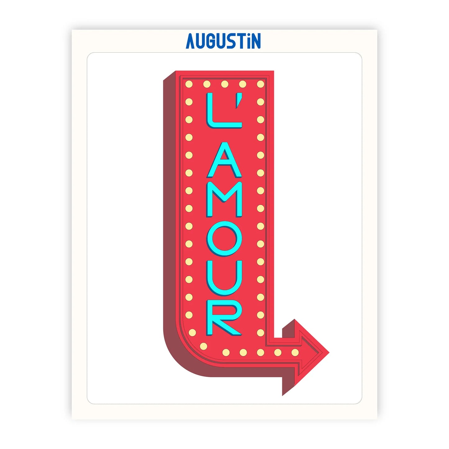 Affiche - M - L'amour rouge - Augustin