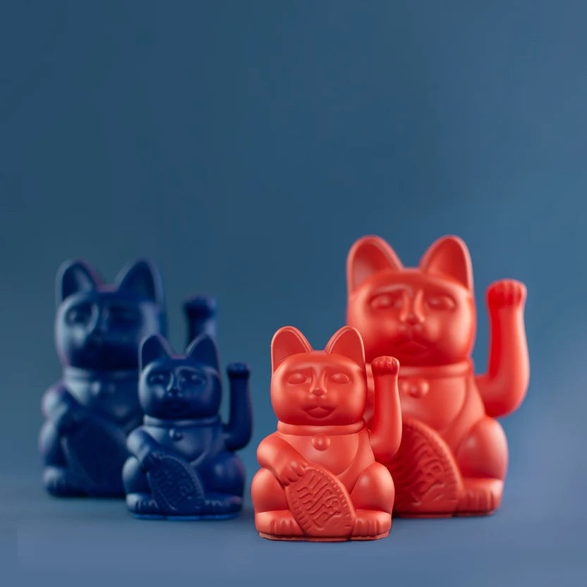 Mini chat chanceux - Bleu foncé - Donkey