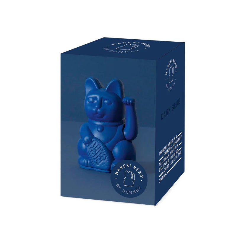 Mini chat chanceux - Bleu foncé - Donkey