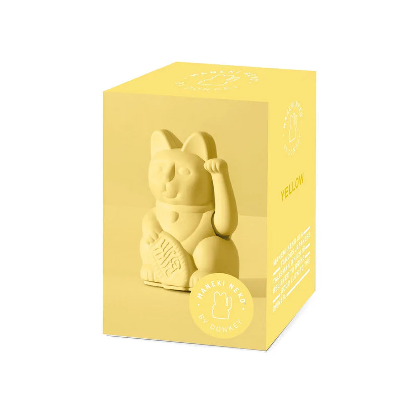 Mini chat chanceux - Jaune - Donkey