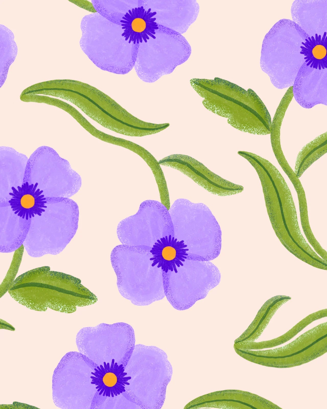Éventail - Pansies - Cuikui