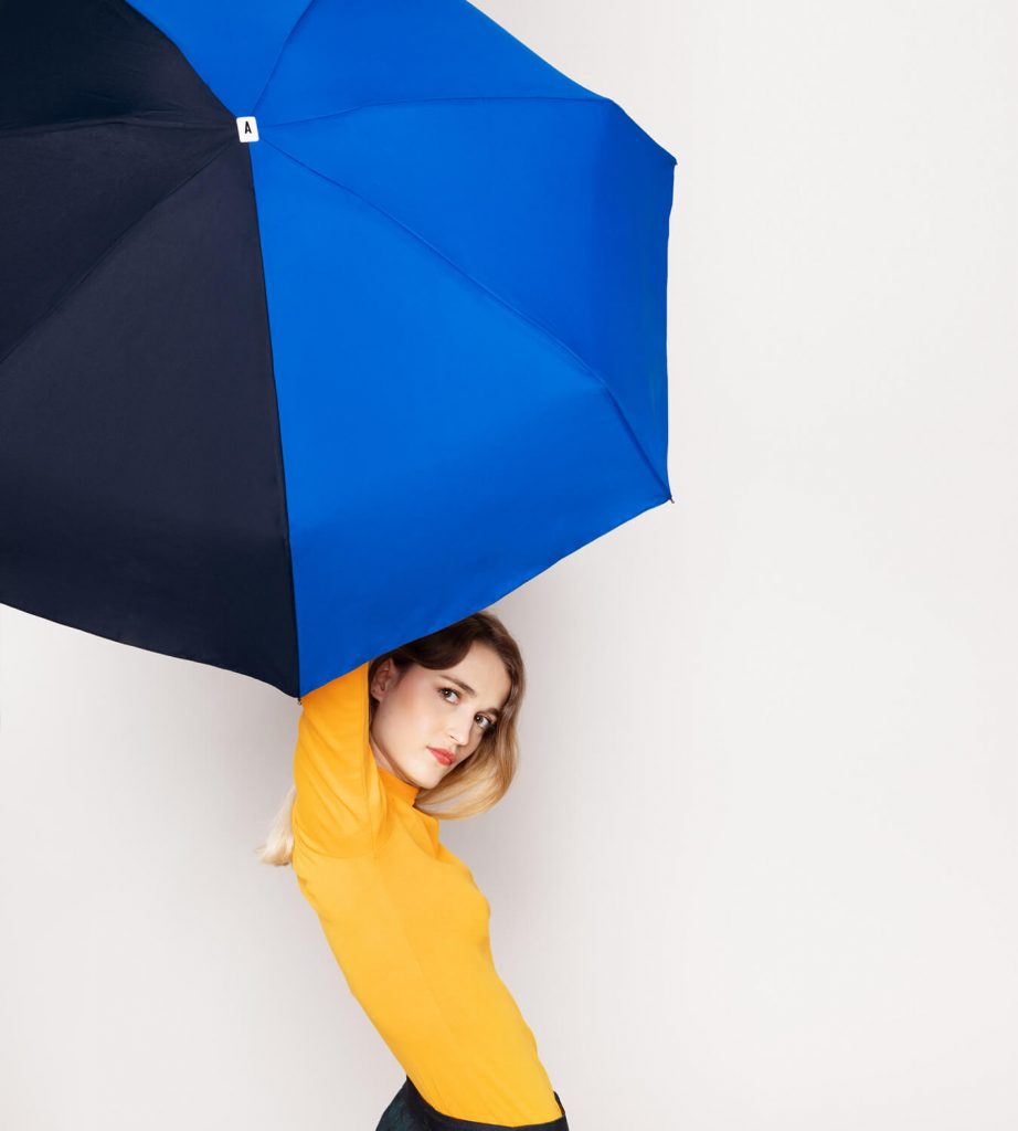 Parapluie - Bicolore - Bleu roi et nuit - Anatole Paris