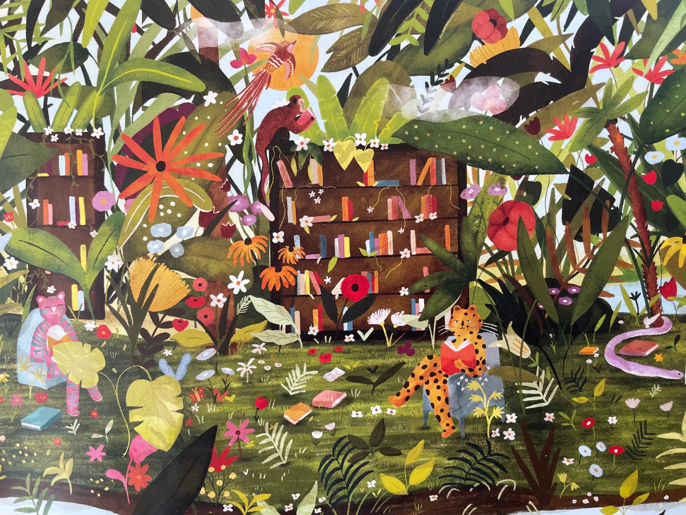 Puzzle - Jungle Library - 1000p - Piecely