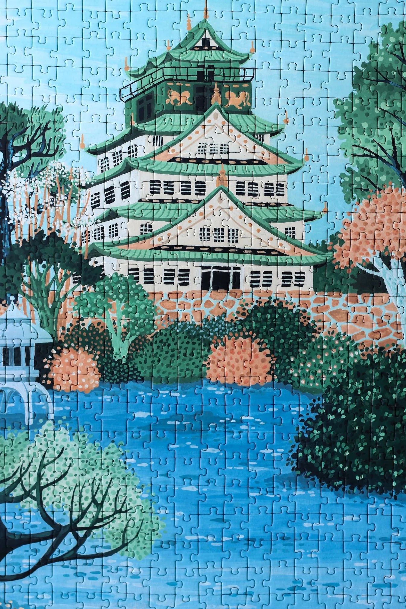 Puzzle - Osaka Castle - 1000p - Piecely