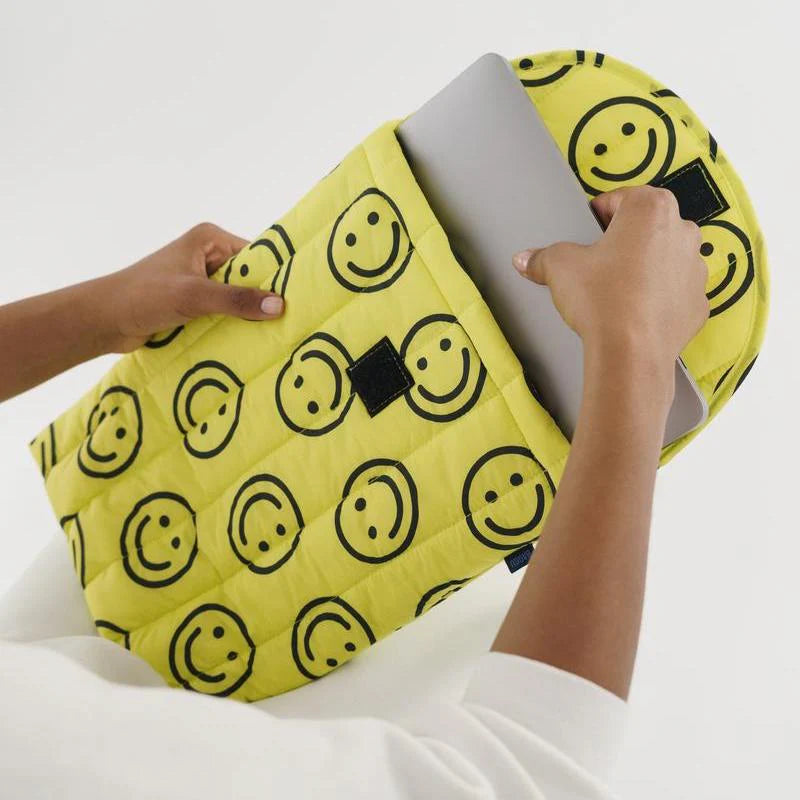 Housse d'ordinateur 16" - Yellow Happy - Baggu
