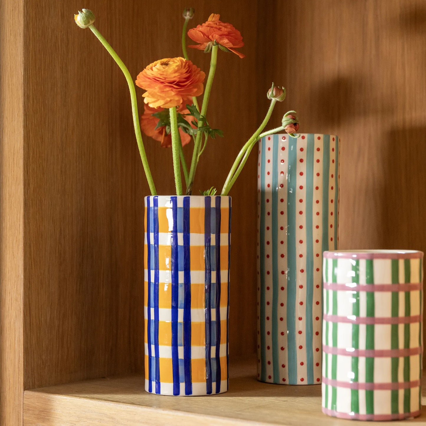 Vase - clash grid - &Klevering