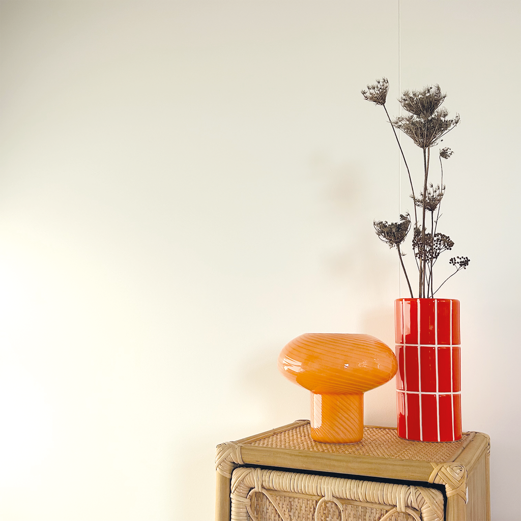 Vase - carrelage - orange - Opjet