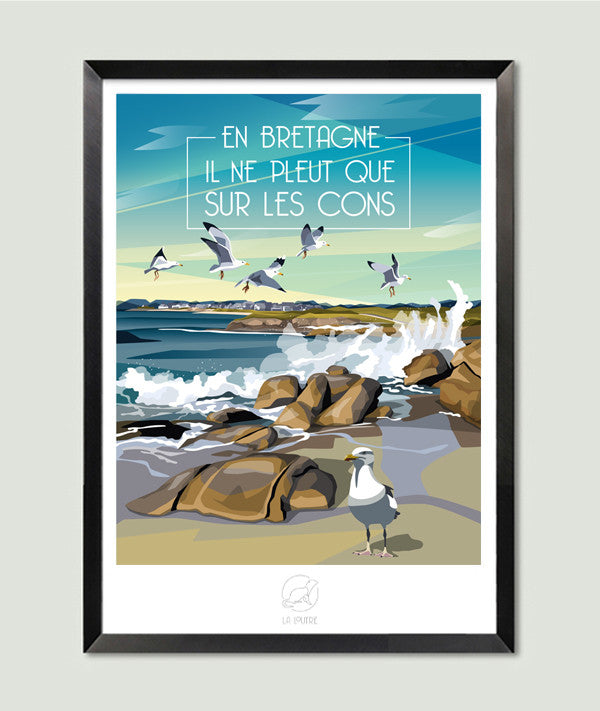 Affiche - BZH les cons - La Loutre