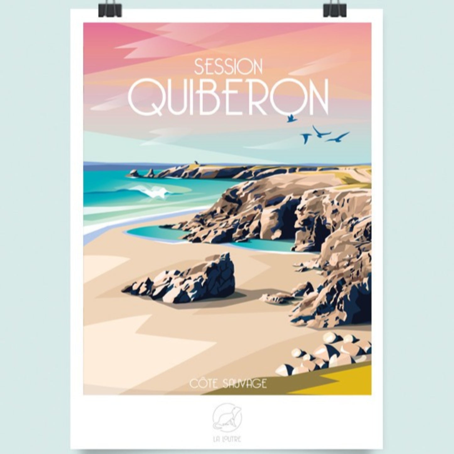 Affiche - Quiberon côte sauvage - La Loutre